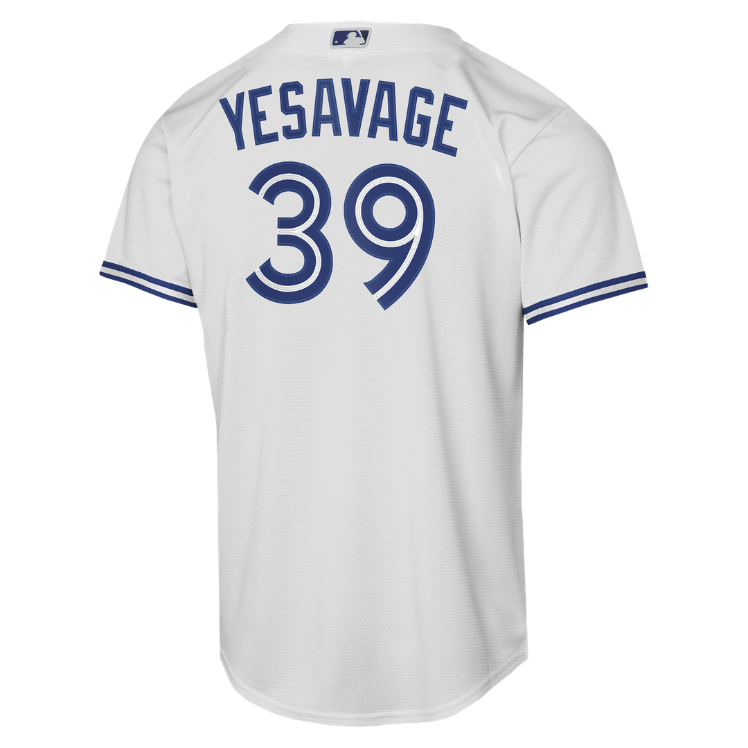 Toronto Blue Jays Trey Yesavage Nike Youth Home Baseline Jersey - White Team Jersey Sports Fan Apparel