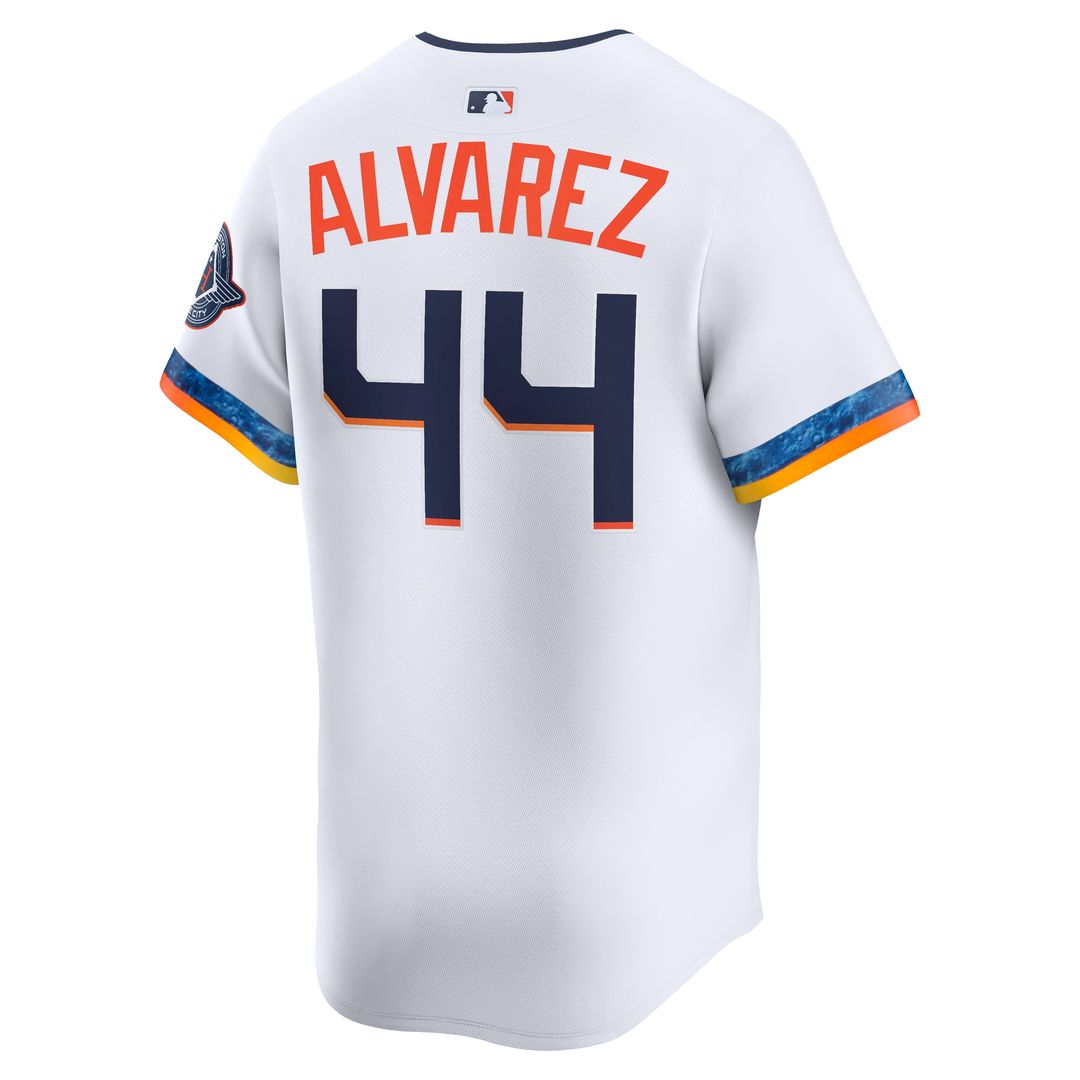 Houston Astros Yordan Alvarez Nike 2025 City Connect Limited Player Jersey - White Team Jersey Sports Fan Apparel