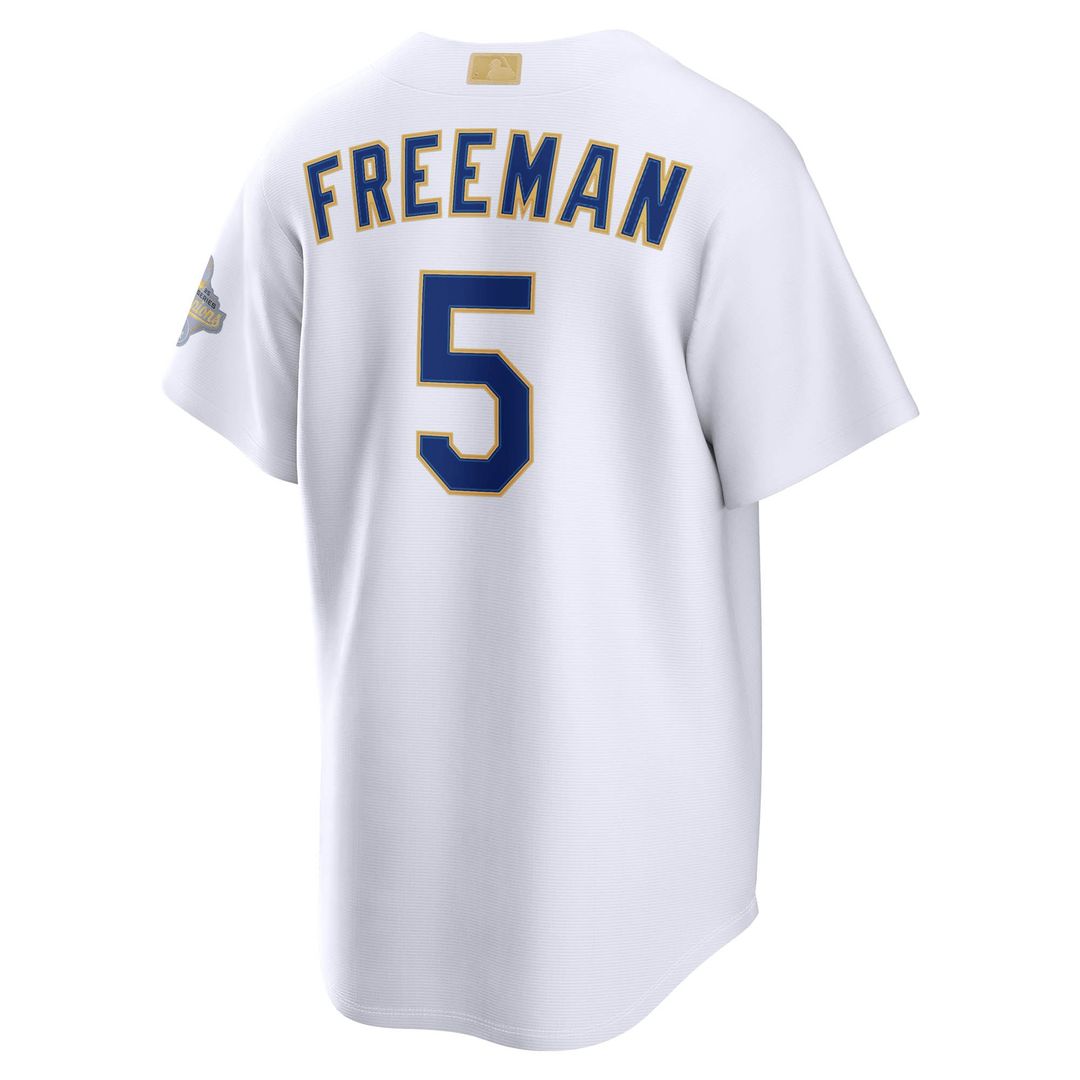 Los Angeles Dodgers Freddie Freeman Nike 2026 Gold Collection Stadium Jersey - White Team Jersey Sports Fan Apparel
