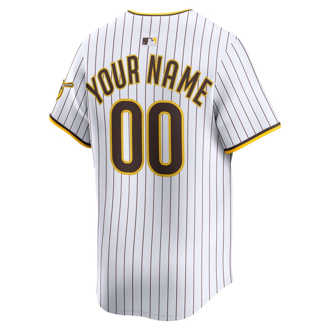 San Diego Padres Nike Home Limited Custom Jersey - White Team Jersey Sports Fan Apparel