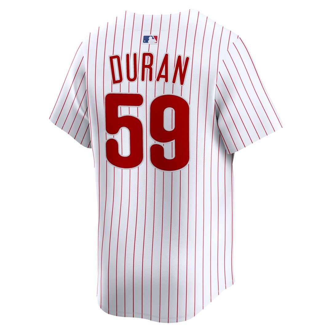 Philadelphia Phillies Jhoan Duran Nike Home Limited Player Jersey - White Team Jersey Sports Fan Apparel