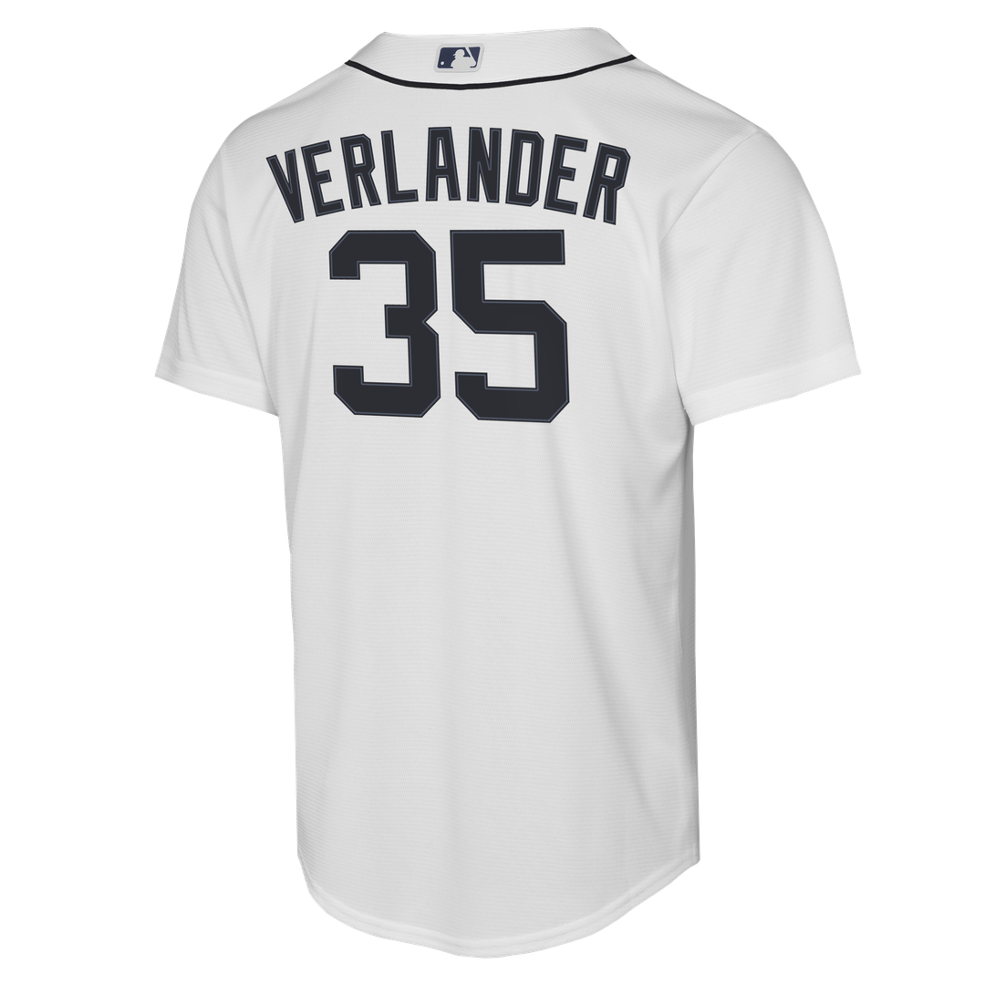 Detroit Tigers Justin Verlander Nike Youth Home Replica Jersey - White Team Jersey Sports Fan Apparel