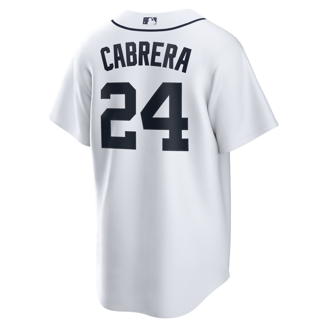 Detroit Tigers Miguel Cabrera Nike Home Retired Player Replica Jersey - White Team Jersey Sports Fan Apparel