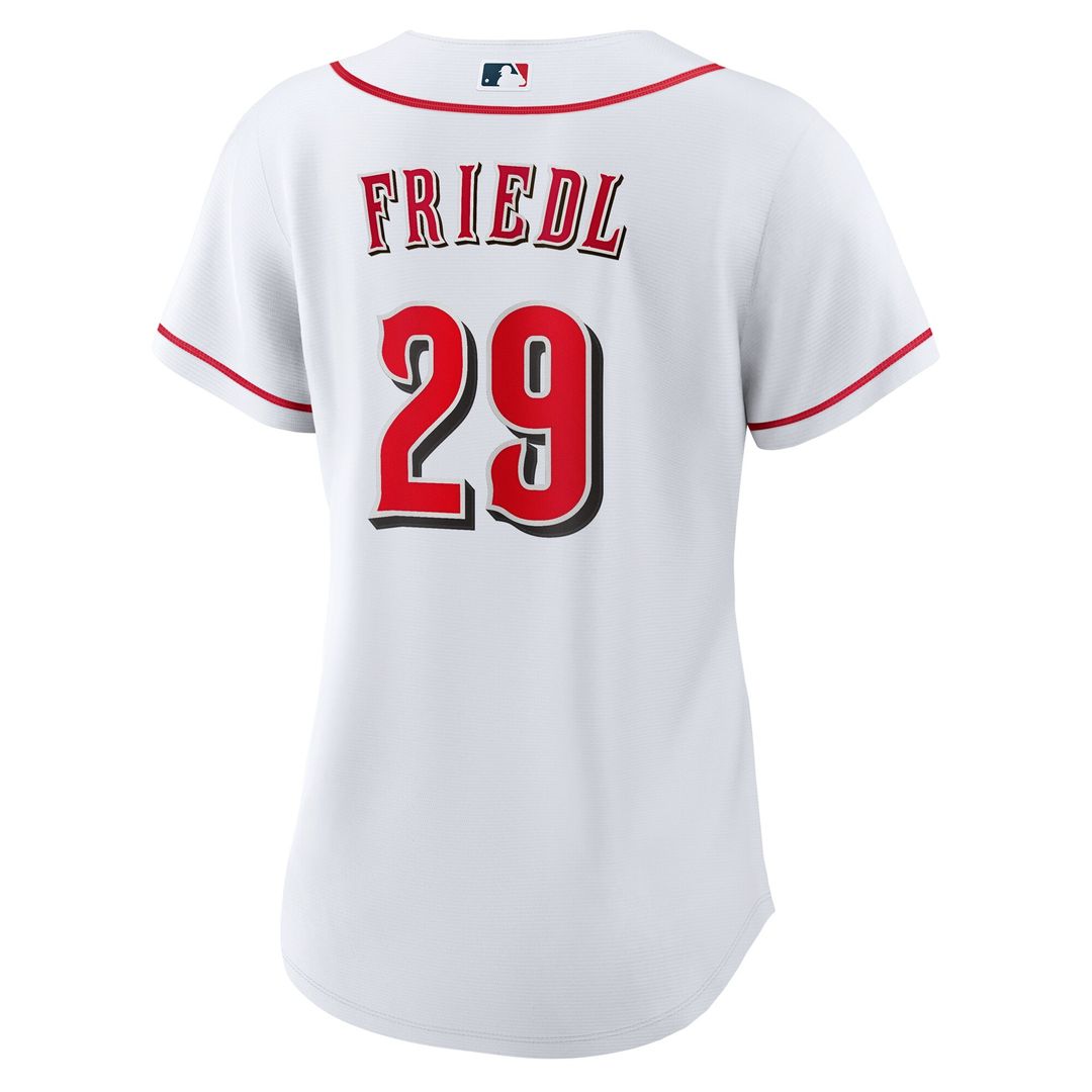 Cincinnati Reds TJ Friedl Nike Women's Home Replica Jersey - White Team Jersey Sports Fan Apparel