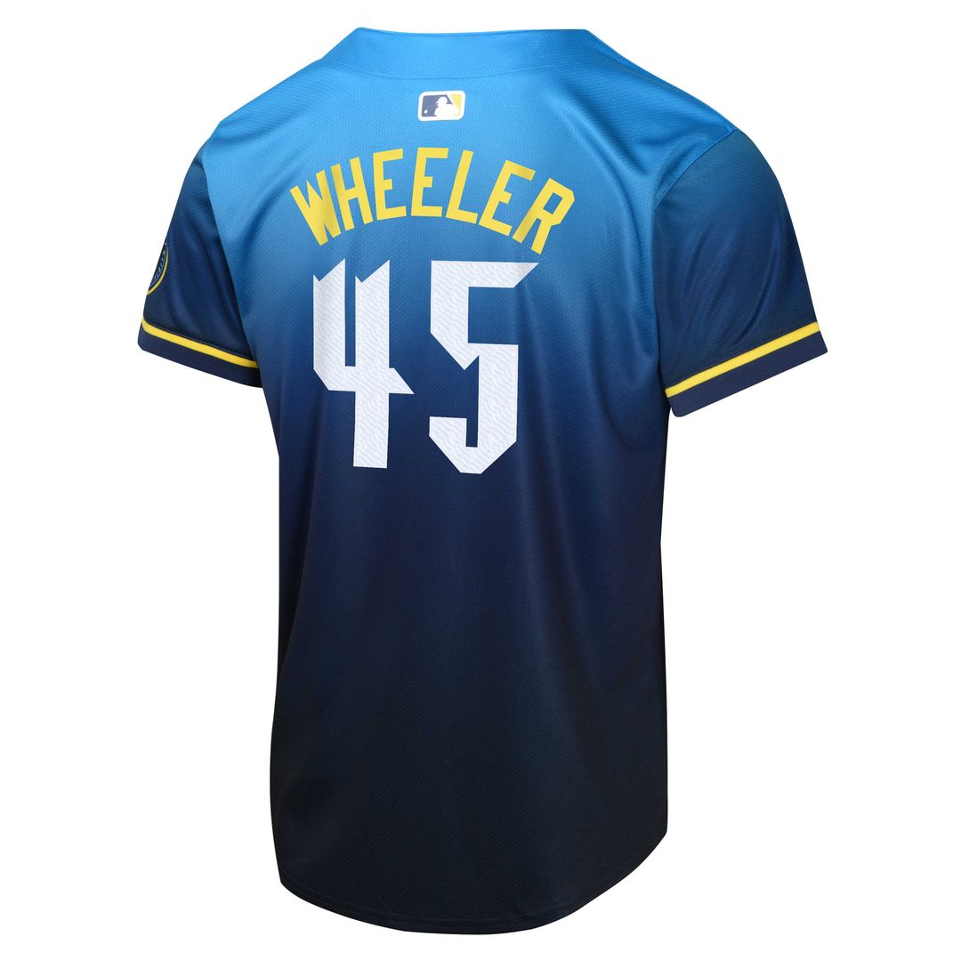 Philadelphia Phillies Zack Wheeler Nike Youth 2024 City Connect Limited Player Jersey - Blue Team Jersey Sports Fan Apparel
