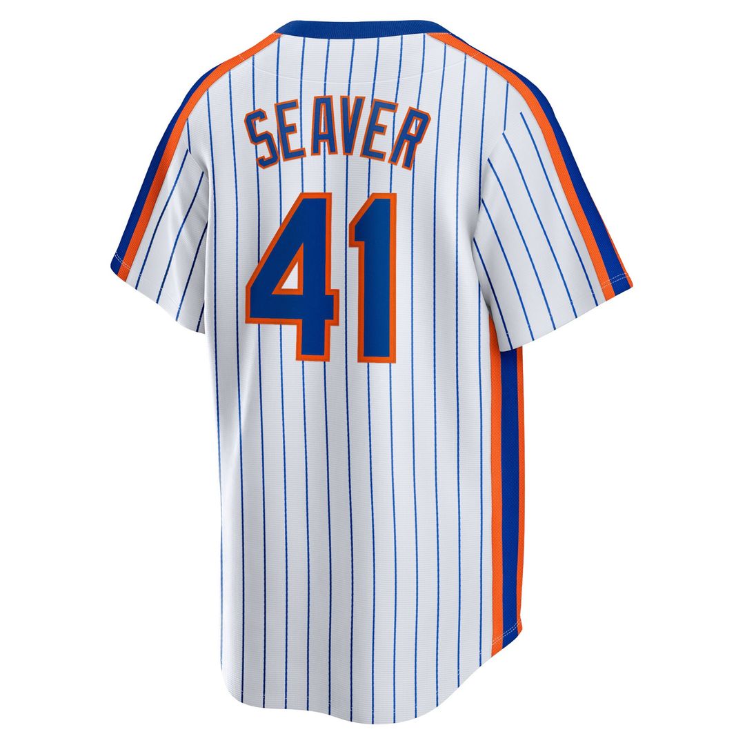 New York Mets Tom Seaver Nike Home Cooperstown Player Jersey - White Team Jersey Sports Fan Apparel
