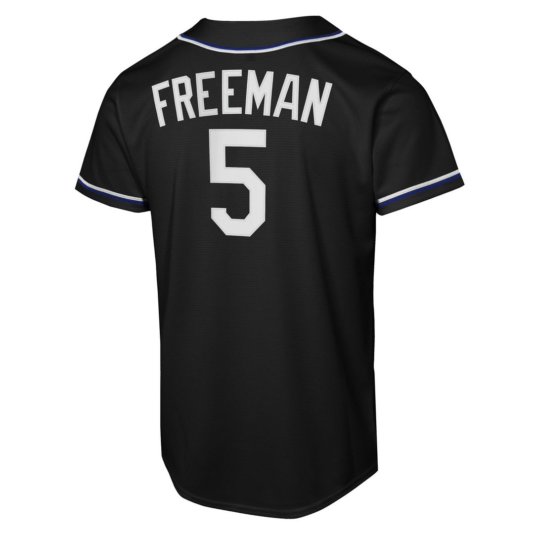 Los Angeles Dodgers Freddie Freeman Nike Youth Fashion Replica Player Jersey - Black Team Jersey Sports Fan Apparel