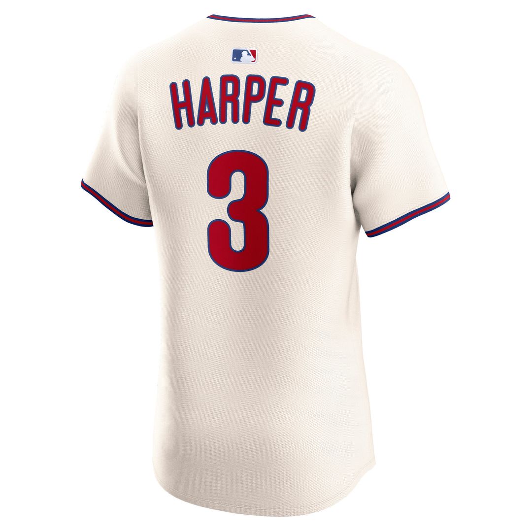 Philadelphia Phillies Bryce Harper Nike Home Elite Jersey - White Team Jersey Sports Fan Apparel