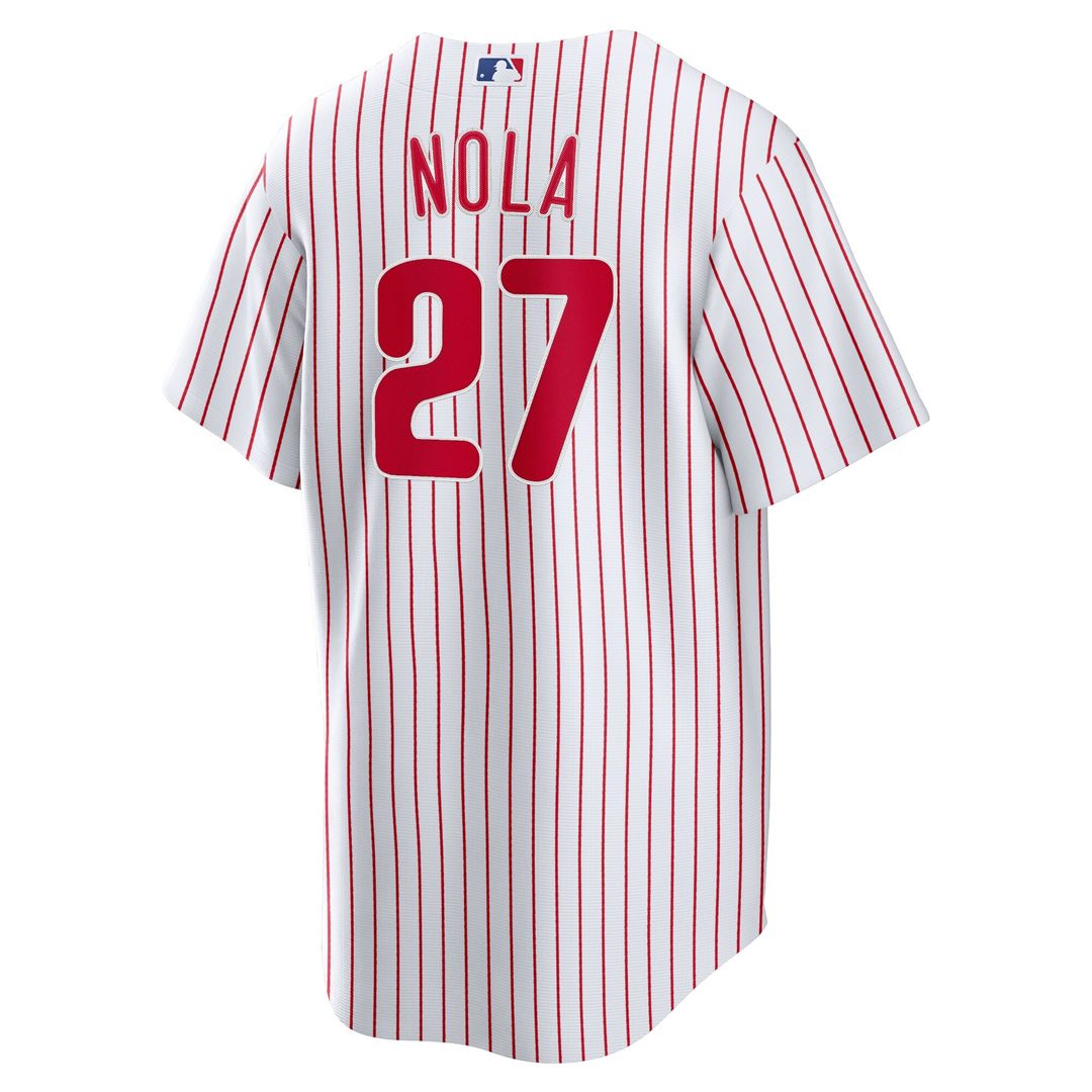 Philadelphia Phillies Aaron Nola Nike Home Replica Player Name Jersey - White Team Jersey Sports Fan Apparel