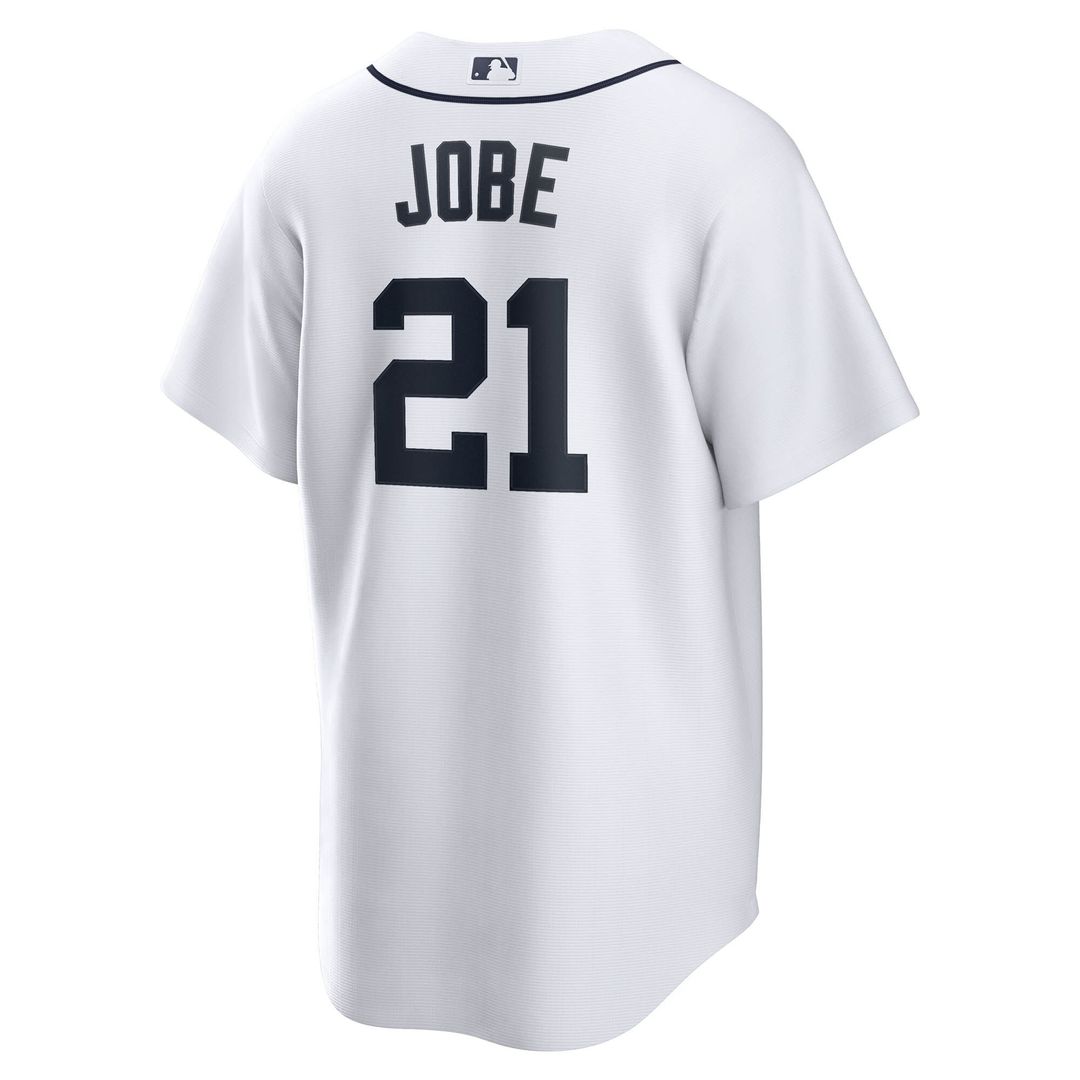 Detroit Tigers Jackson Jobe Nike Home Replica Jersey - White Team Jersey Sports Fan Apparel