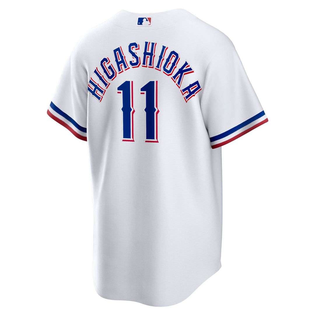 Texas Rangers Kyle Higashioka Nike Home Replica Jersey - White Team Jersey Sports Fan Apparel