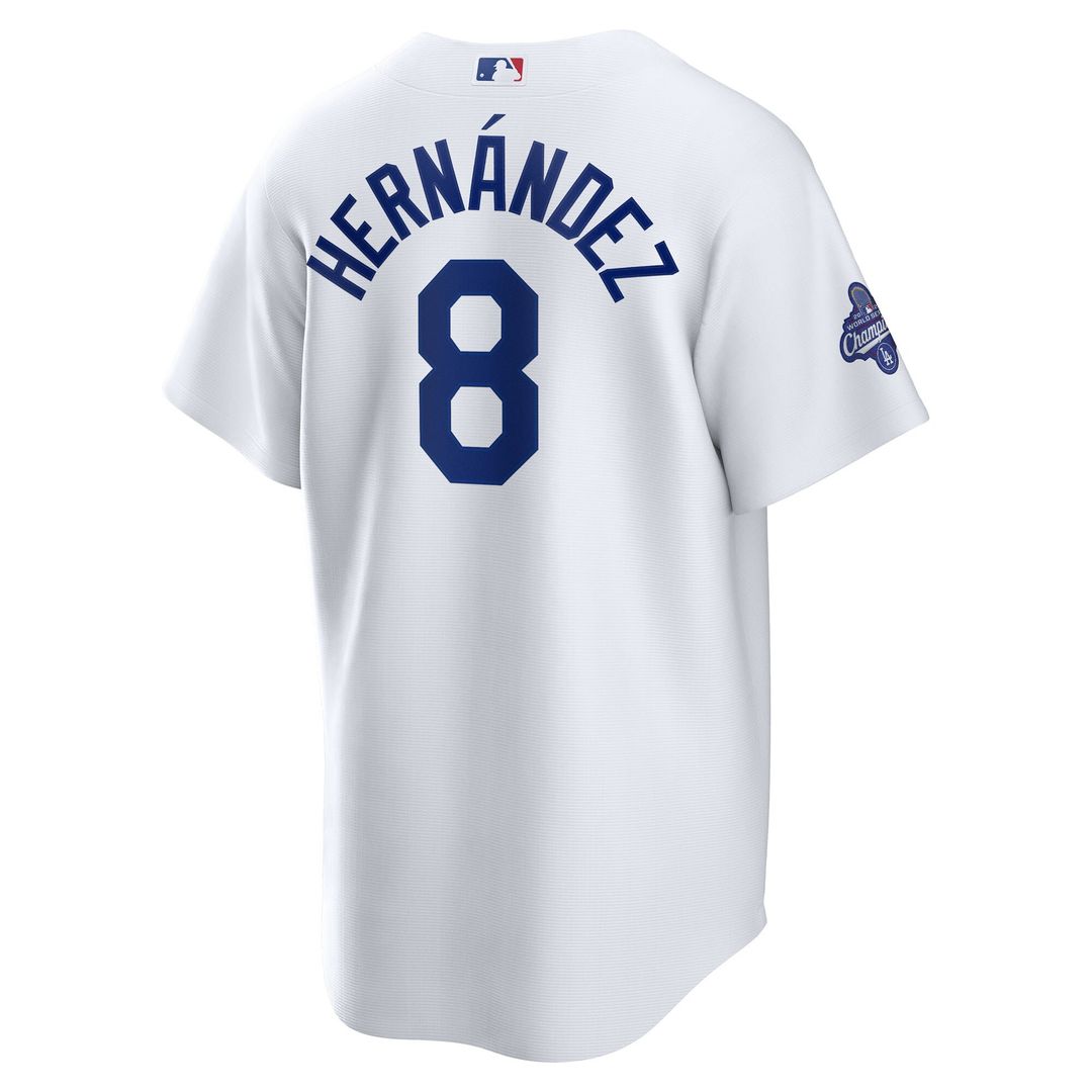 Los Angeles Dodgers Enrique Hernández Nike Home 2025 World Series Champions Replica Jersey - White Team Jersey Sports Fan Apparel