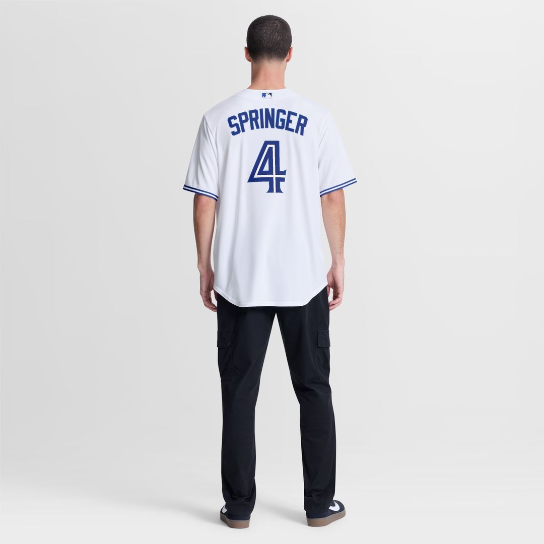 Toronto Blue Jays George Springer Nike Home Replica Jersey - White Team Jersey Sports Fan Apparel