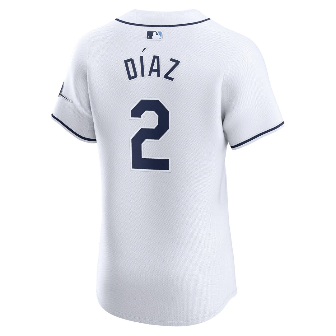 Tampa Bay Rays Yandy Diaz Nike Home Elite Player Jersey - White Team Jersey Sports Fan Apparel