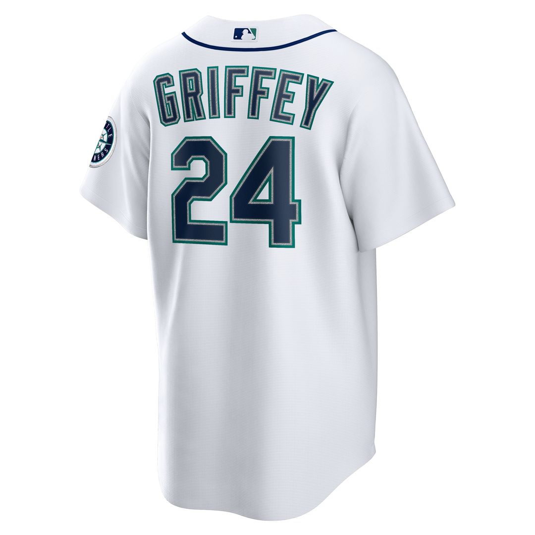 Seattle Mariners Ken Griffey Jr. Nike Home Replica Jersey - White Team Jersey Sports Fan Apparel