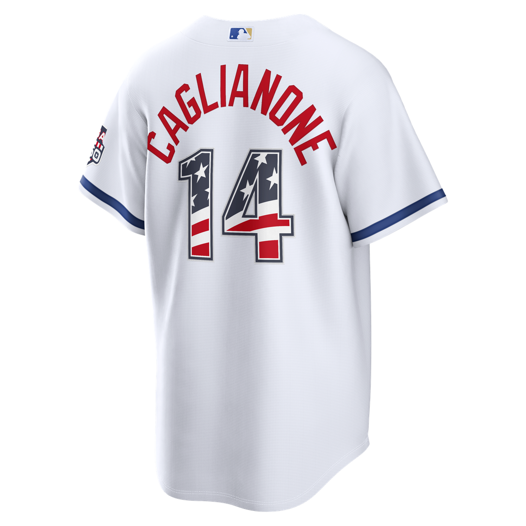 Kansas City Royals Jac Caglianone Nike USA 250 Fourth of July Home Stadium Jersey - White Team Jersey Sports Fan Apparel