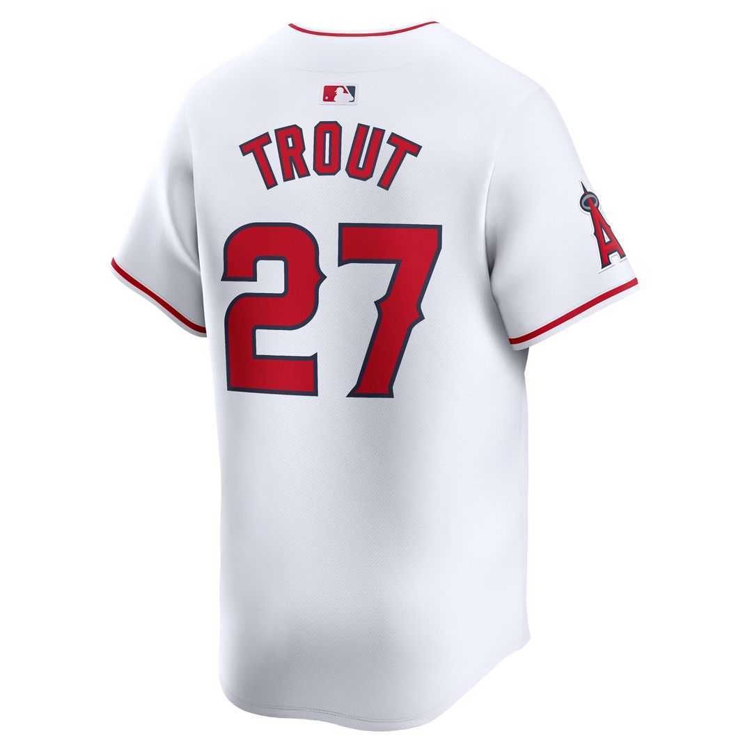 Los Angeles Angels Mike Trout Nike Youth Home Limited Player Jersey - White Team Jersey Sports Fan Apparel