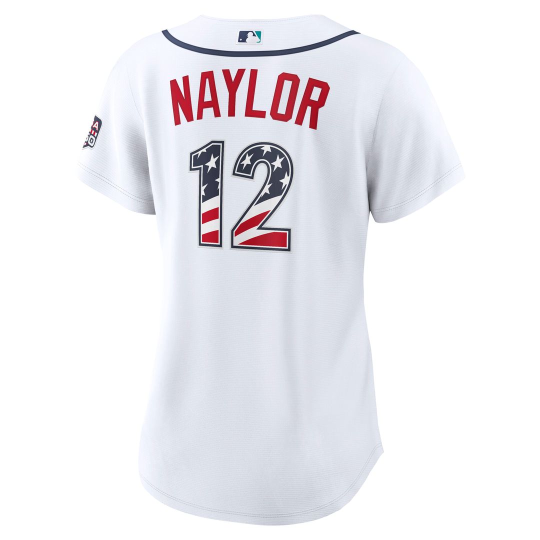 Seattle Mariners Josh Naylor Nike Women's USA 250 Fourth of July Home Stadium Jersey - White Team Jersey Sports Fan Apparel