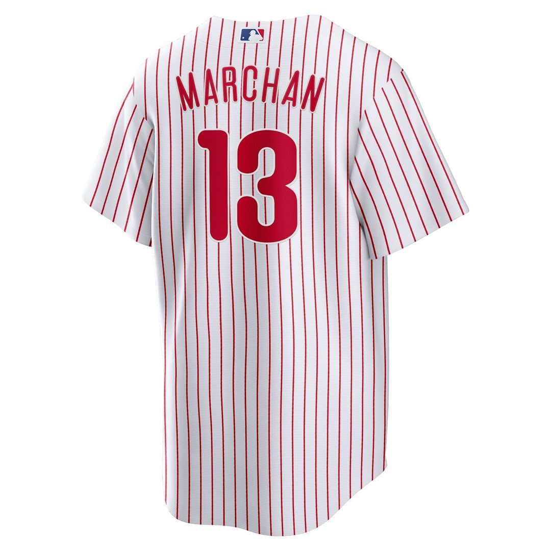 Philadelphia Phillies Rafael Marchán Nike Home Replica Jersey - White Team Jersey Sports Fan Apparel