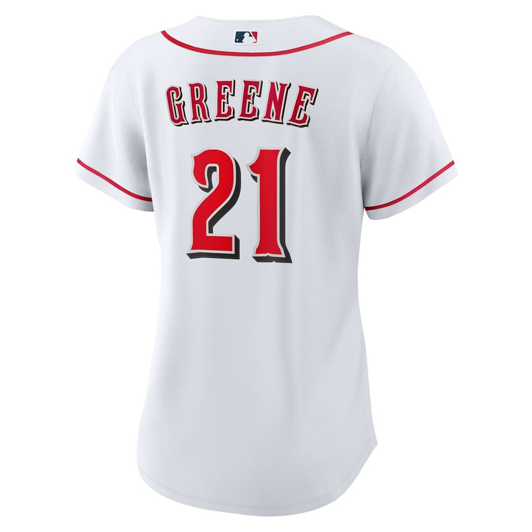 Cincinnati Reds Hunter Greene Nike Women's Home Replica Jersey - White Team Jersey Sports Fan Apparel