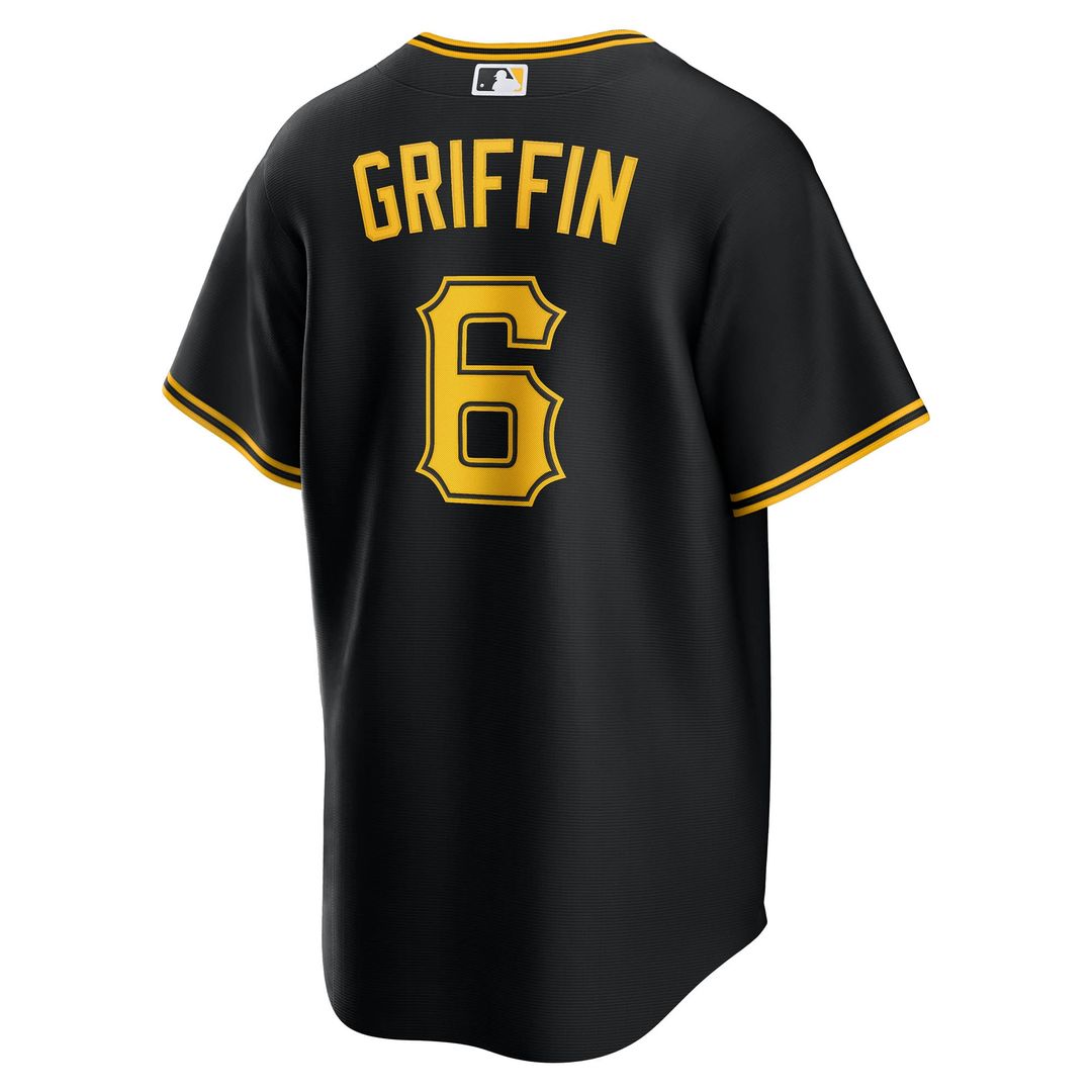 Pittsburgh Pirates Konnor Griffin Nike Alternate Replica Jersey - Black Team Jersey Sports Fan Apparel