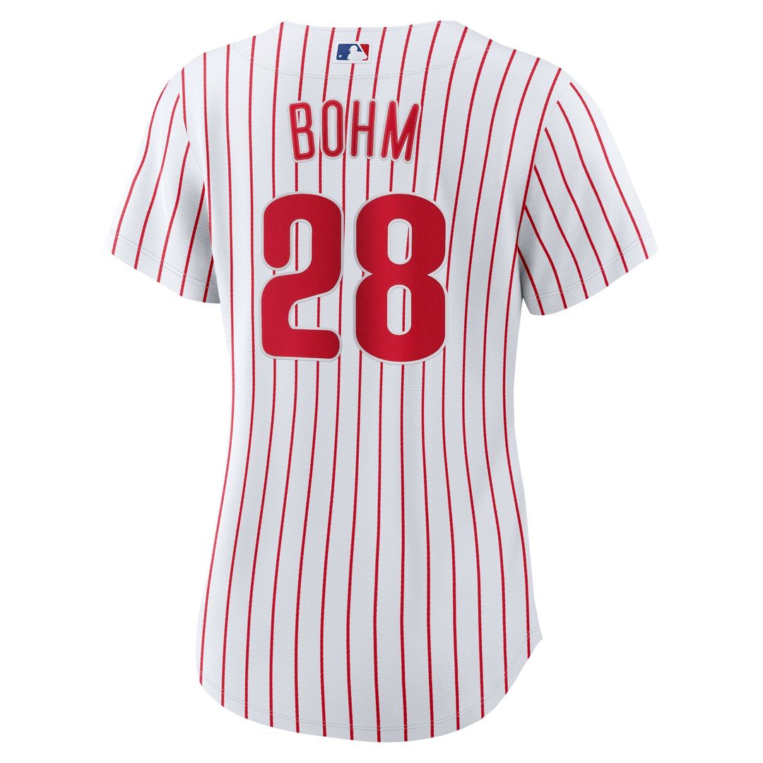Philadelphia Phillies Alec Bohm Nike Women's Home Replica Jersey - White Team Jersey Sports Fan Apparel