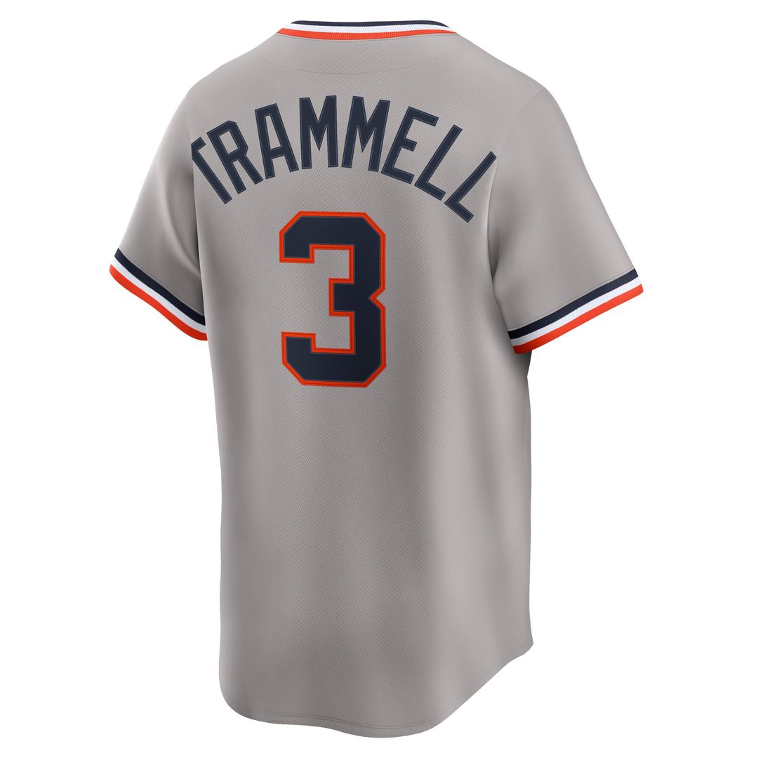 Detroit Tigers Alan Trammell Nike Cooperstown Limited Jersey - Gray Team Jersey Sports Fan Apparel