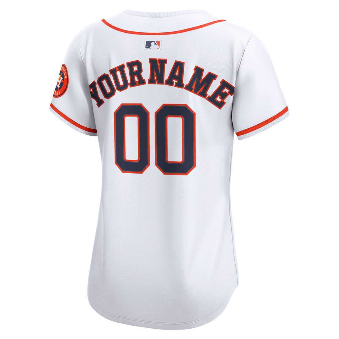Houston Astros Nike Women's Home Limited Custom Jersey - White Team Jersey Sports Fan Apparel