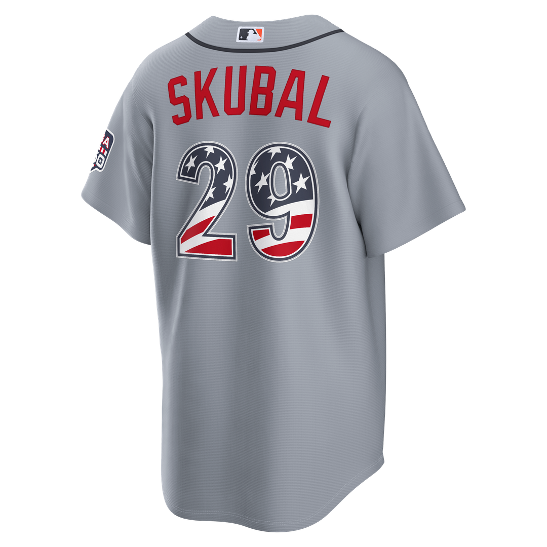 Detroit Tigers Tarik Skubal Nike USA 250 Fourth of July Road Stadium Jersey - Gray Team Jersey Sports Fan Apparel
