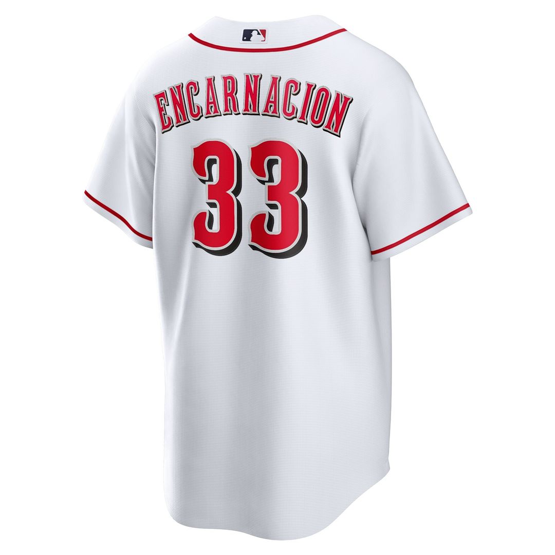 Cincinnati Reds Christian Encarnacion - Strand Nike Home Replica Jersey - White Team Jersey Sports Fan Apparel