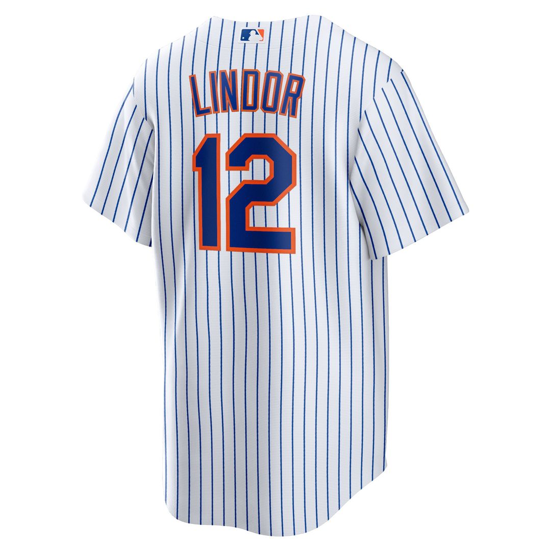 New York Mets Francisco Lindor Nike Home Replica Player Jersey - White Team Jersey Sports Fan Apparel