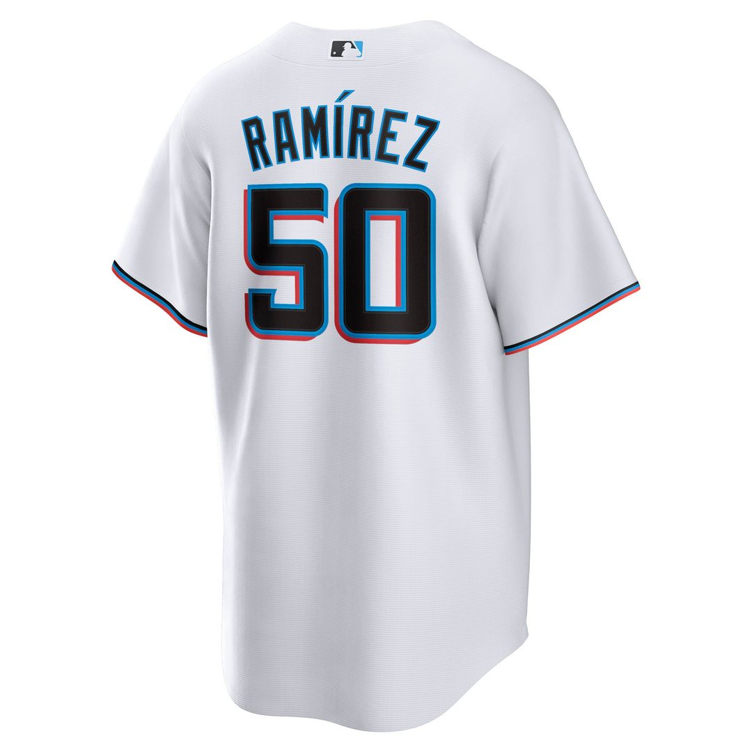 Miami Marlins Agustín Ramírez Nike Home Replica Jersey - White Team Jersey Sports Fan Apparel