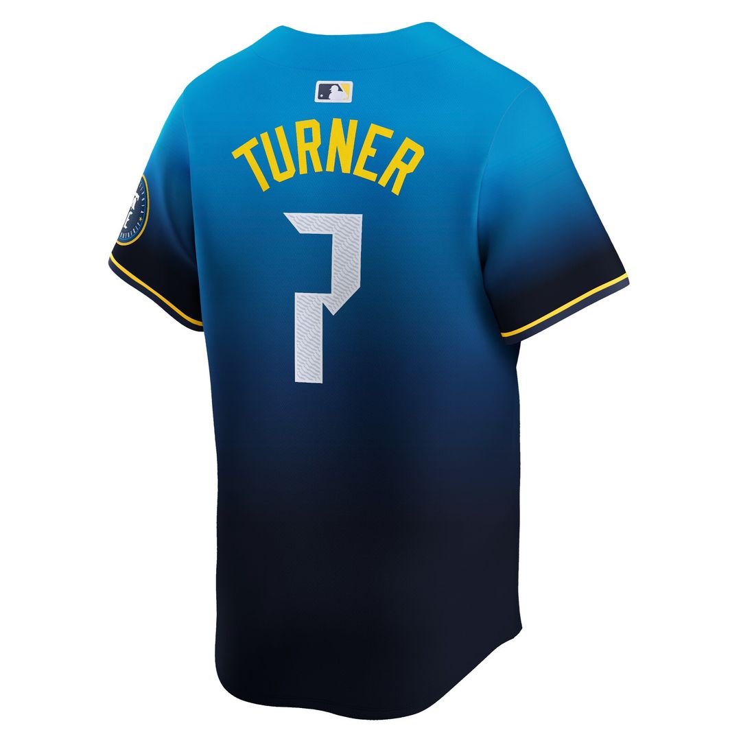 Philadelphia Phillies Trea Turner Nike 2024 City Connect Limited Player Jersey - Blue Team Jersey Sports Fan Apparel