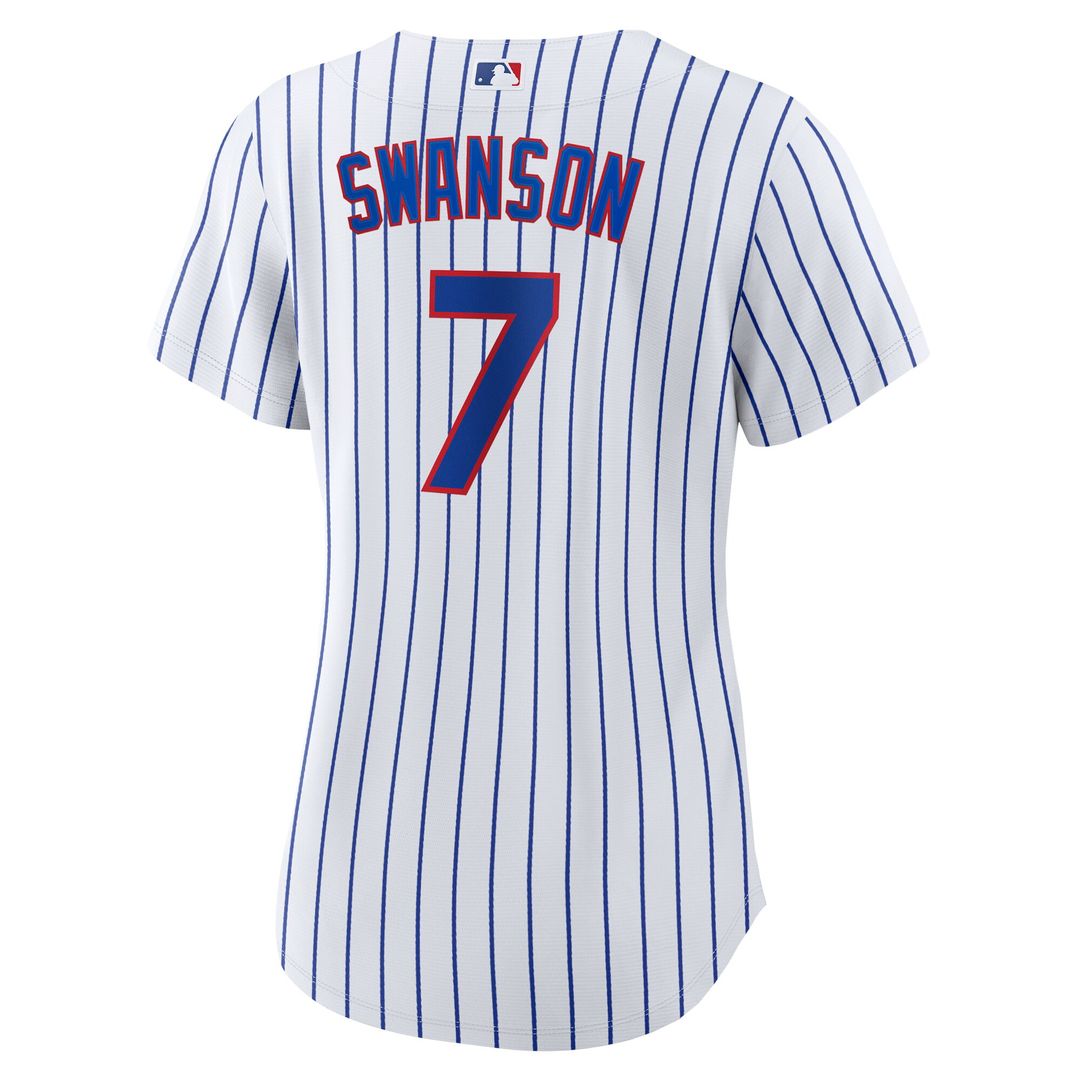 Chicago Cubs Dansby Swanson Nike Women's Home Replica Player Jersey - White/Royal Team Jersey Sports Fan Apparel