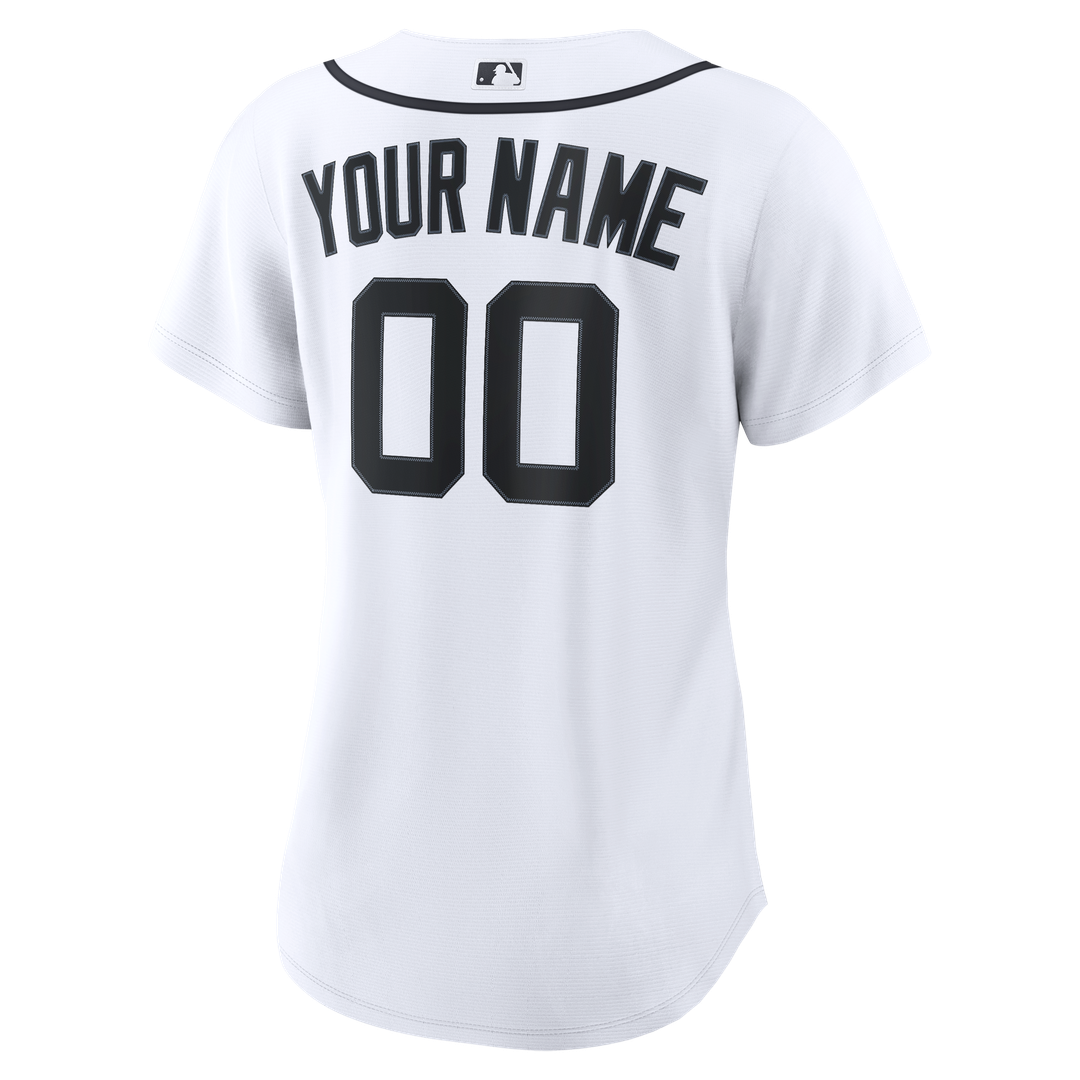 Detroit Tigers Nike Women's Home Replica Custom Jersey - White Team Jersey Sports Fan Apparel