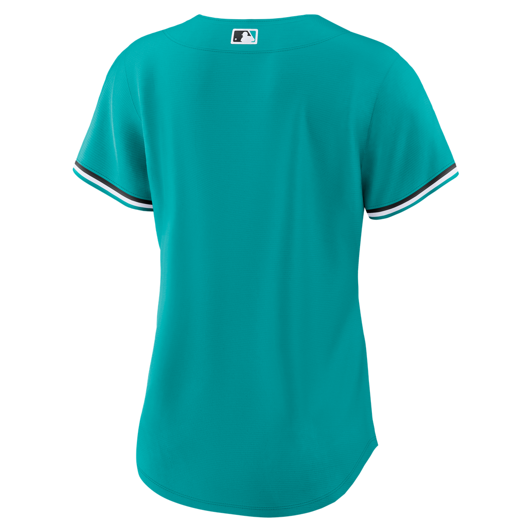Miami Marlins Nike Women's Alternate Replica Jersey - Teal Team Jersey Sports Fan Apparel