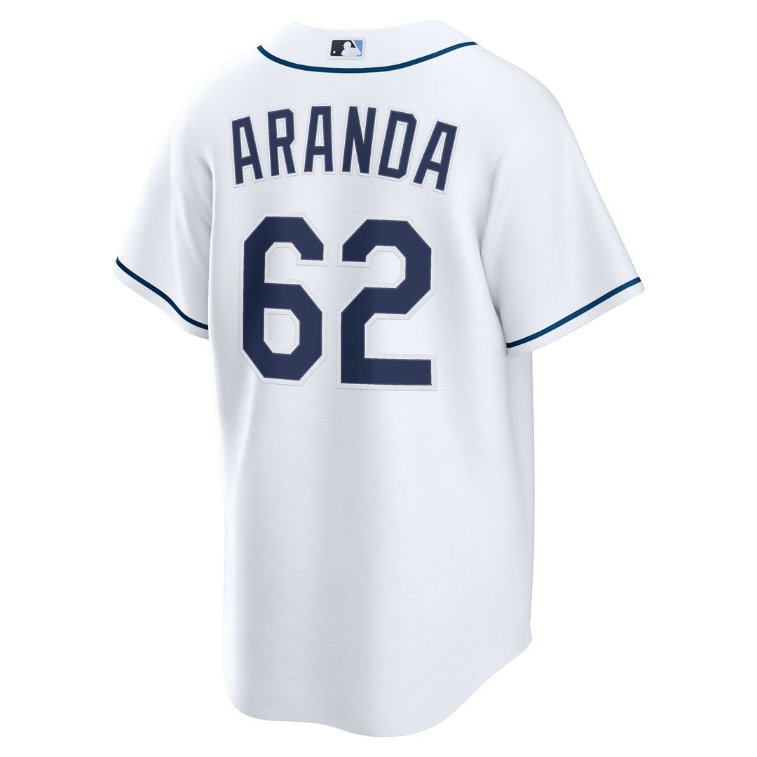 Tampa Bay Rays Jonathan Aranda Nike Home Replica Jersey - White Team Jersey Sports Fan Apparel