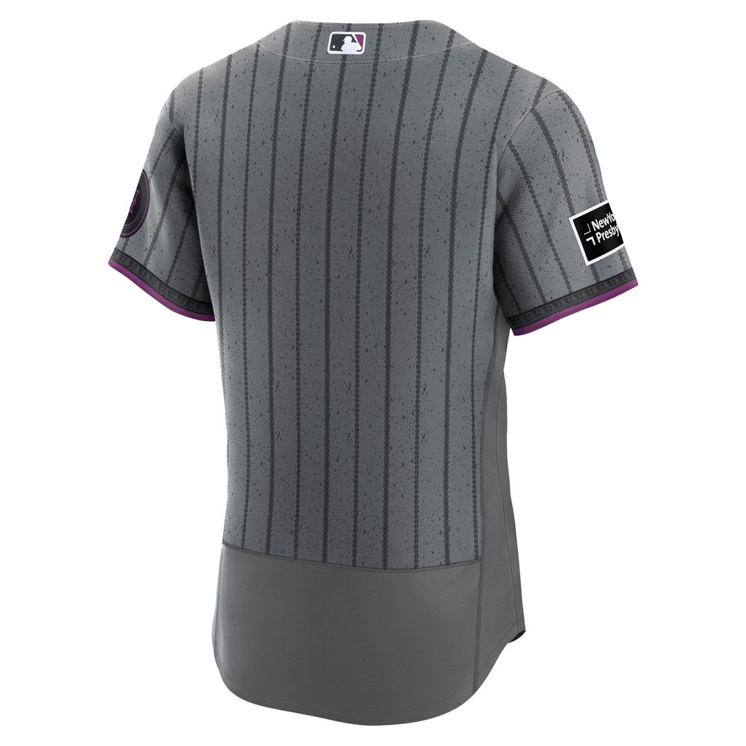 New York Mets Nike City Connect Authentic Sponsor Patch Jersey - Gray Team Jersey Sports Fan Apparel