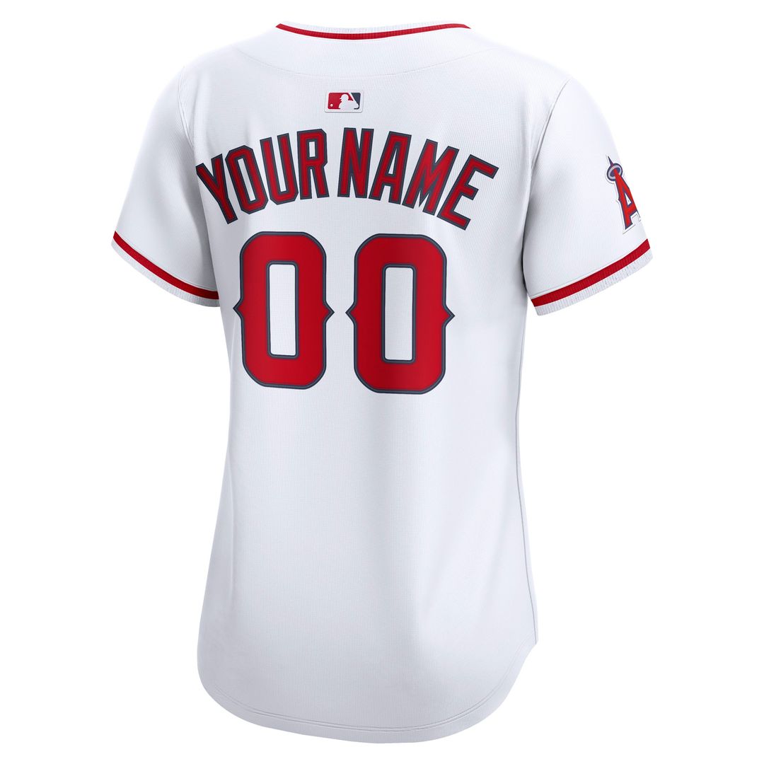 Los Angeles Angels Nike Women's Home Limited Custom Jersey - White Team Jersey Sports Fan Apparel
