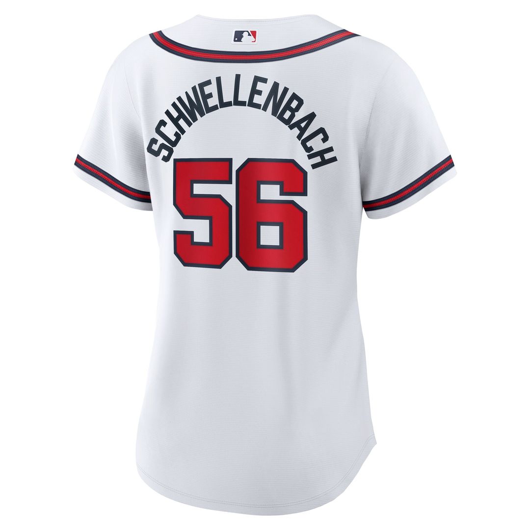 Atlanta Braves Spencer Schwellenbach Nike Women's Home Replica Jersey - White Team Jersey Sports Fan Apparel