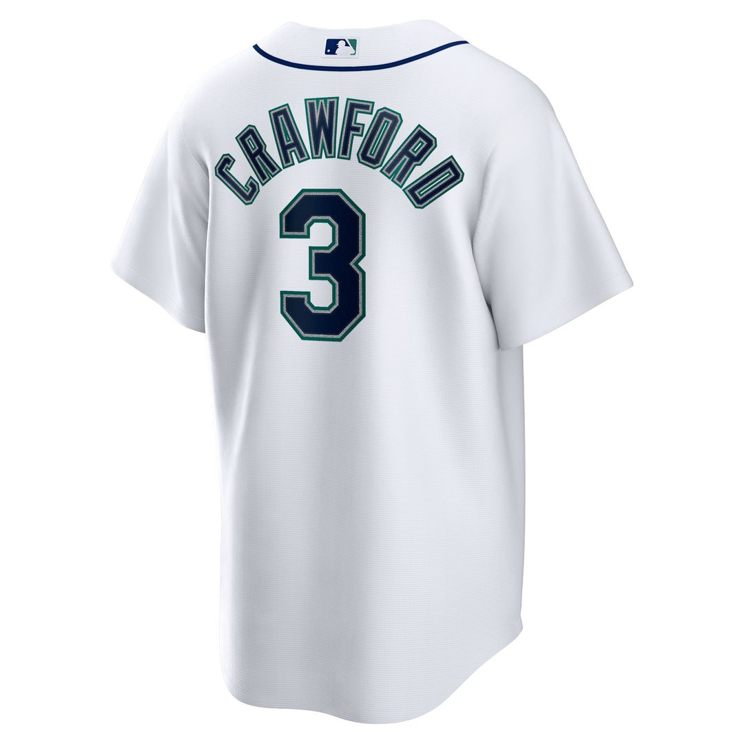 Seattle Mariners JP Crawford Nike Home Replica Jersey - White Team Jersey Sports Fan Apparel