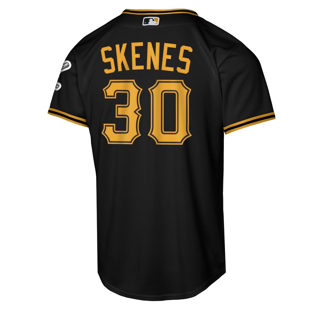Pittsburgh Pirates Paul Skenes Nike Youth Alternate Stadium Jersey - Black Team Jersey Sports Fan Apparel
