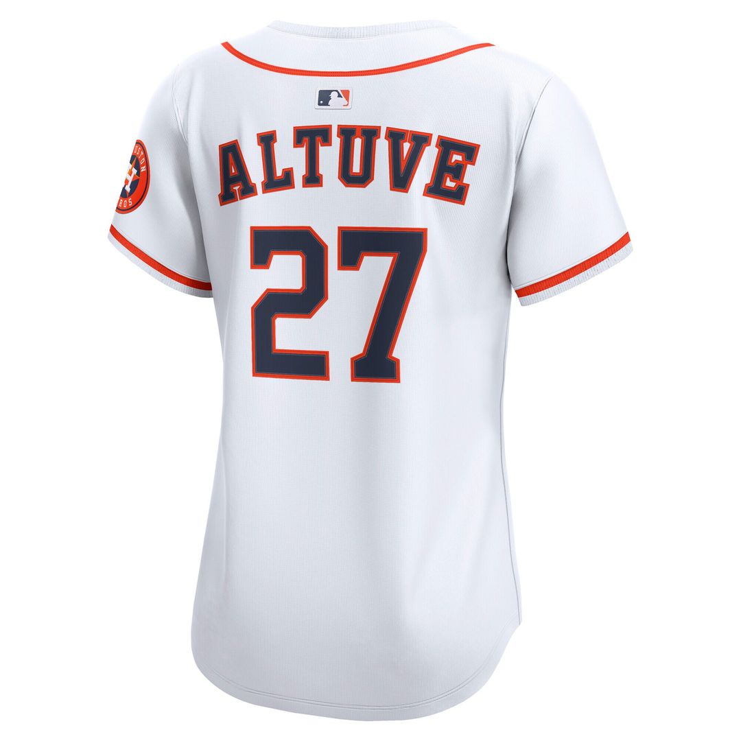 Houston Astros Jose Altuve Nike Women's Home Limited Player Jersey - White Team Jersey Sports Fan Apparel