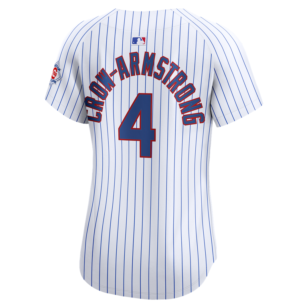 Chicago Cubs Pete Crow - Armstrong Nike Women's 150th Anniversary Limited Jersey - White Team Jersey Sports Fan Apparel