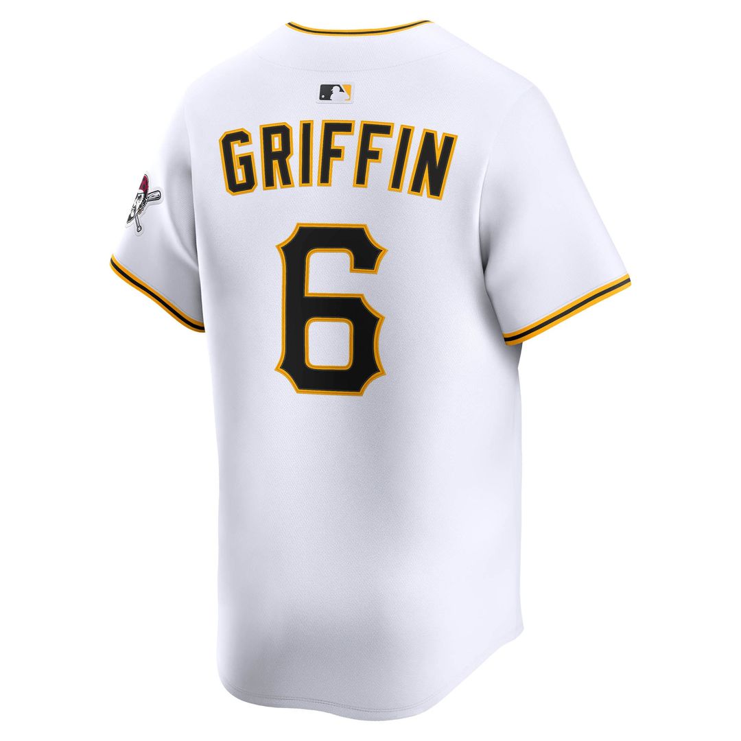 Pittsburgh Pirates Konnor Griffin Nike Home Limited Jersey - White Team Jersey Sports Fan Apparel