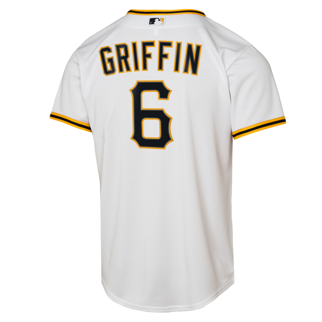 Pittsburgh Pirates Konnor Griffin Nike Youth Home Replica Jersey - White Team Jersey Sports Fan Apparel