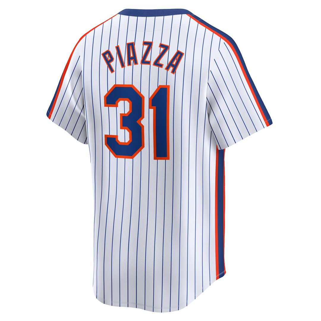 New York Mets Mike Piazza Nike Throwback Cooperstown Limited Jersey - White Team Jersey Sports Fan Apparel