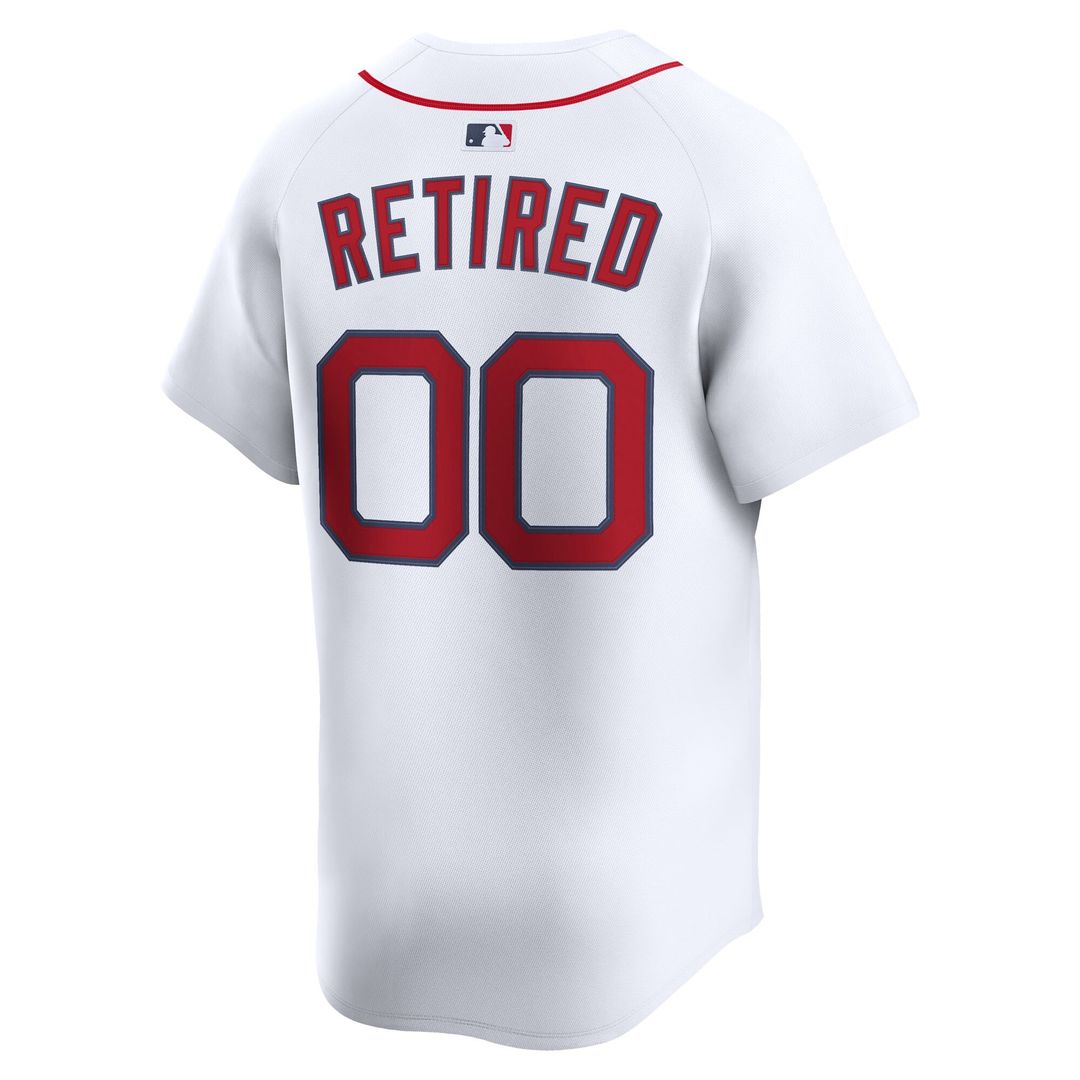 Boston Red Sox Nike Home Limited Pick - A - Player Retired Roster Jersey - White Team Jersey Sports Fan Apparel