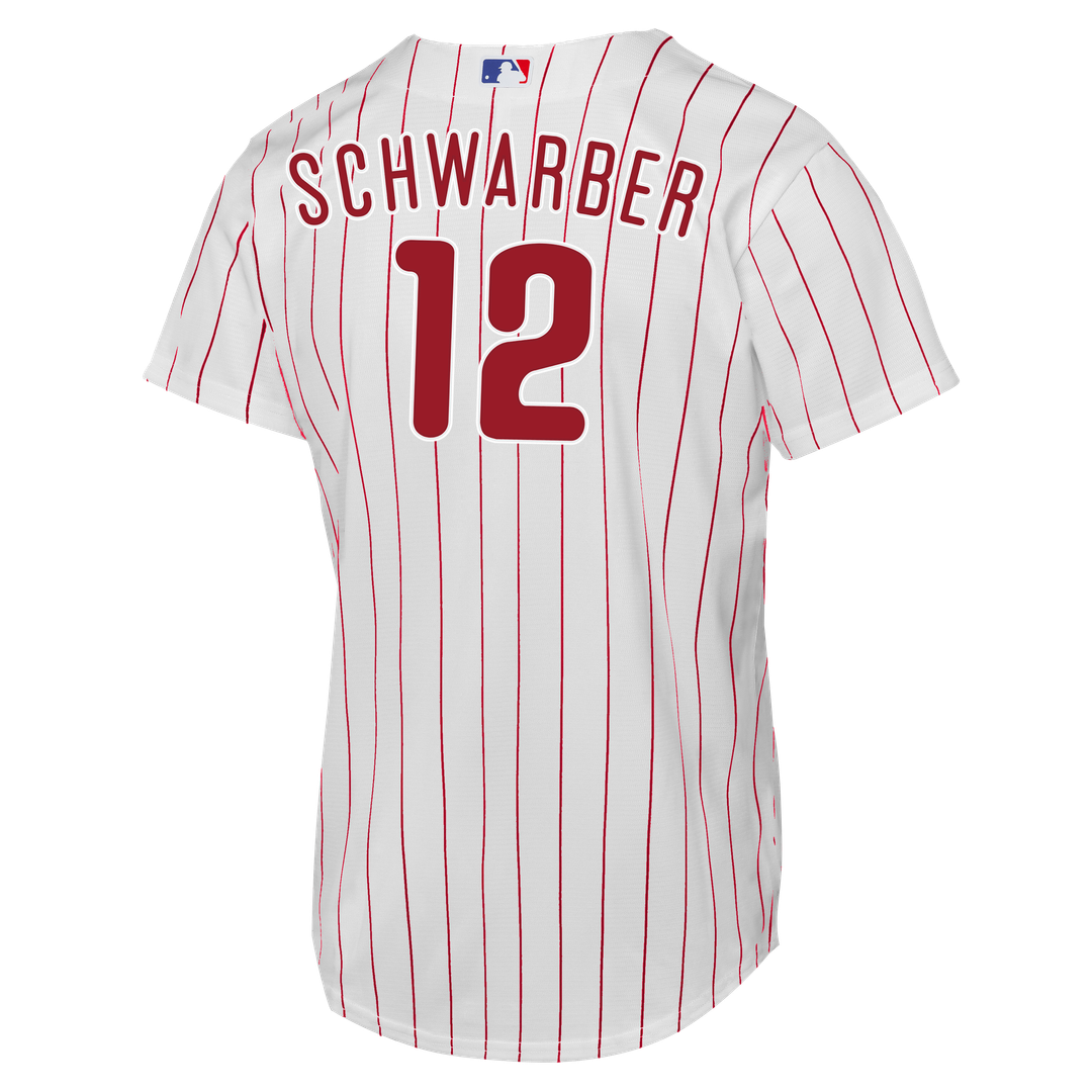 Philadelphia Phillies Kyle Schwarber Nike Youth Home Replica Jersey - White Team Jersey Sports Fan Apparel