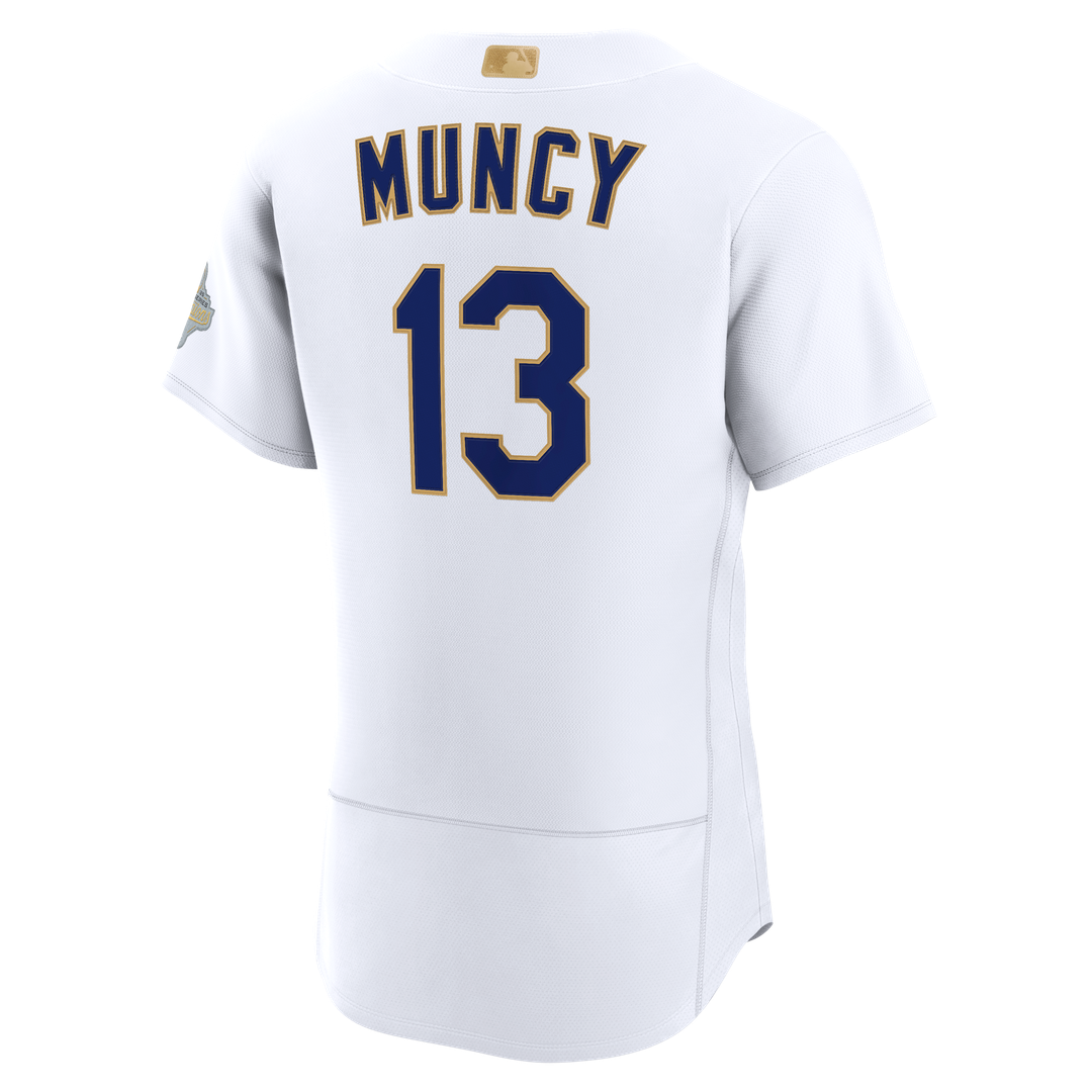 Los Angeles Dodgers Max Muncy Nike 2026 Gold Collection Authentic Jersey - White Team Jersey Sports Fan Apparel